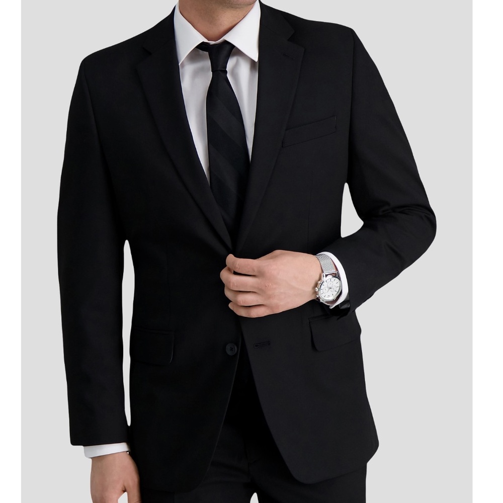 NWT Haggar Smart Wash Repreve Charcoal Suit Jacket - 38R